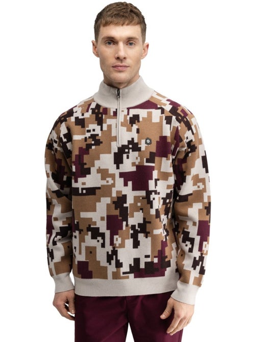 Jersey golf media cremallera hombre golf hombre fade sand - Kiabi Jersey golf media cremallera hombre golf hombre fade sand - Kiabi
