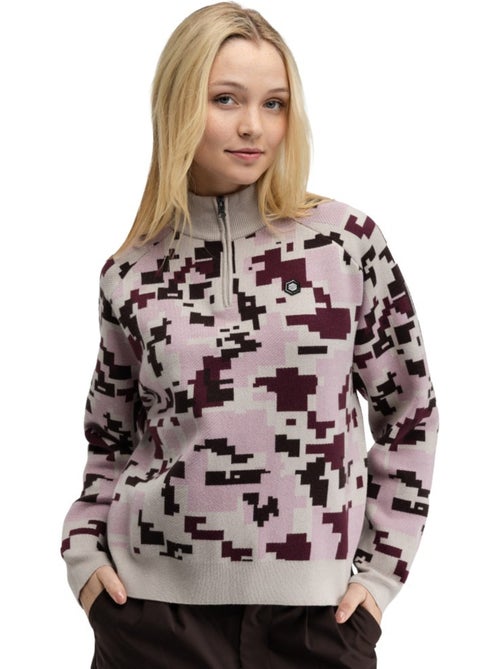 Jersey golf media cremallera mujer golf mujer fade-w - Kiabi