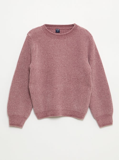 Jersey grueso de punto de chenilla - Kiabi