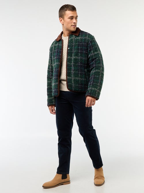 Jersey grueso de punto trenzado liso - Kiabi