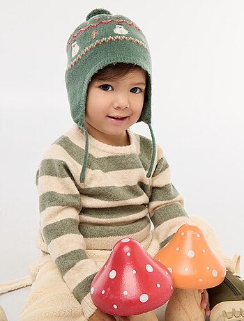 Jersey jacquard a rayas