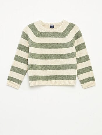 Jersey jacquard a rayas