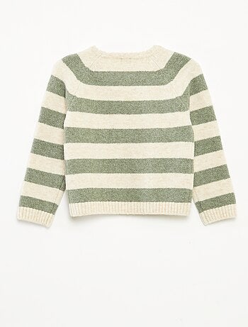 Jersey jacquard a rayas