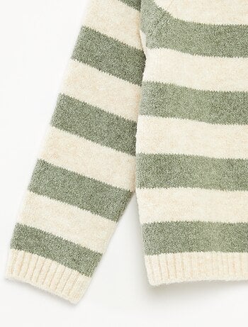 Jersey jacquard a rayas