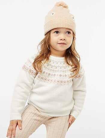 Jersey jacquard de punto fluffy