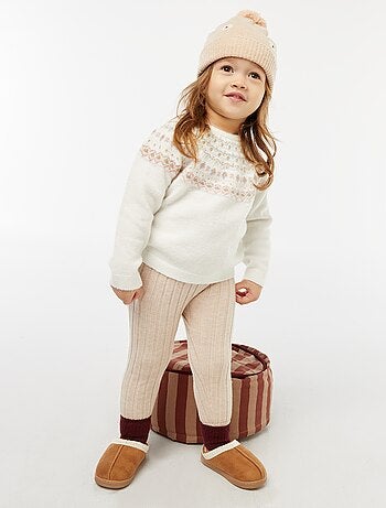 Jersey jacquard de punto fluffy