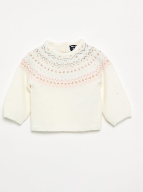 Jersey jacquard de punto grueso - Kiabi