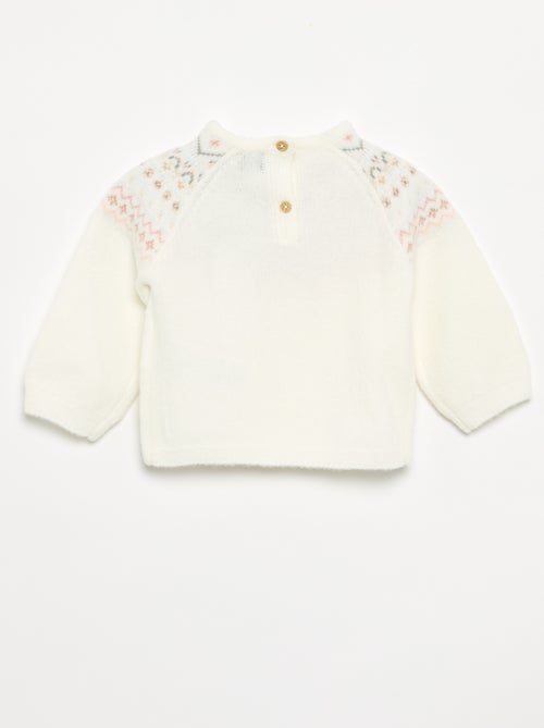 Jersey jacquard de punto grueso - Kiabi