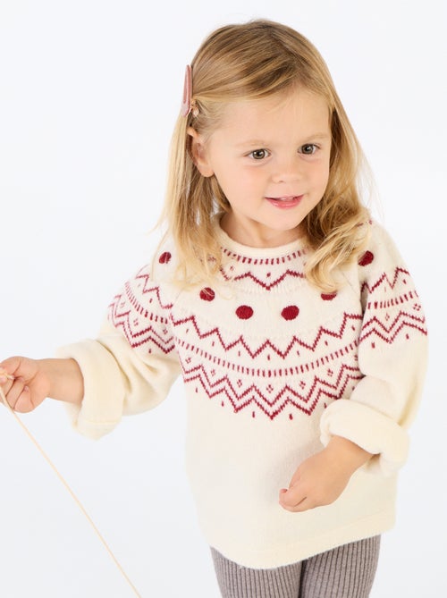 Jersey jacquard de punto grueso - Kiabi Jersey jacquard de punto grueso - Kiabi