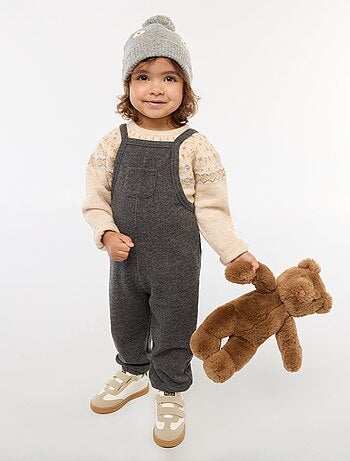 Jersey jacquard de punto fluffy