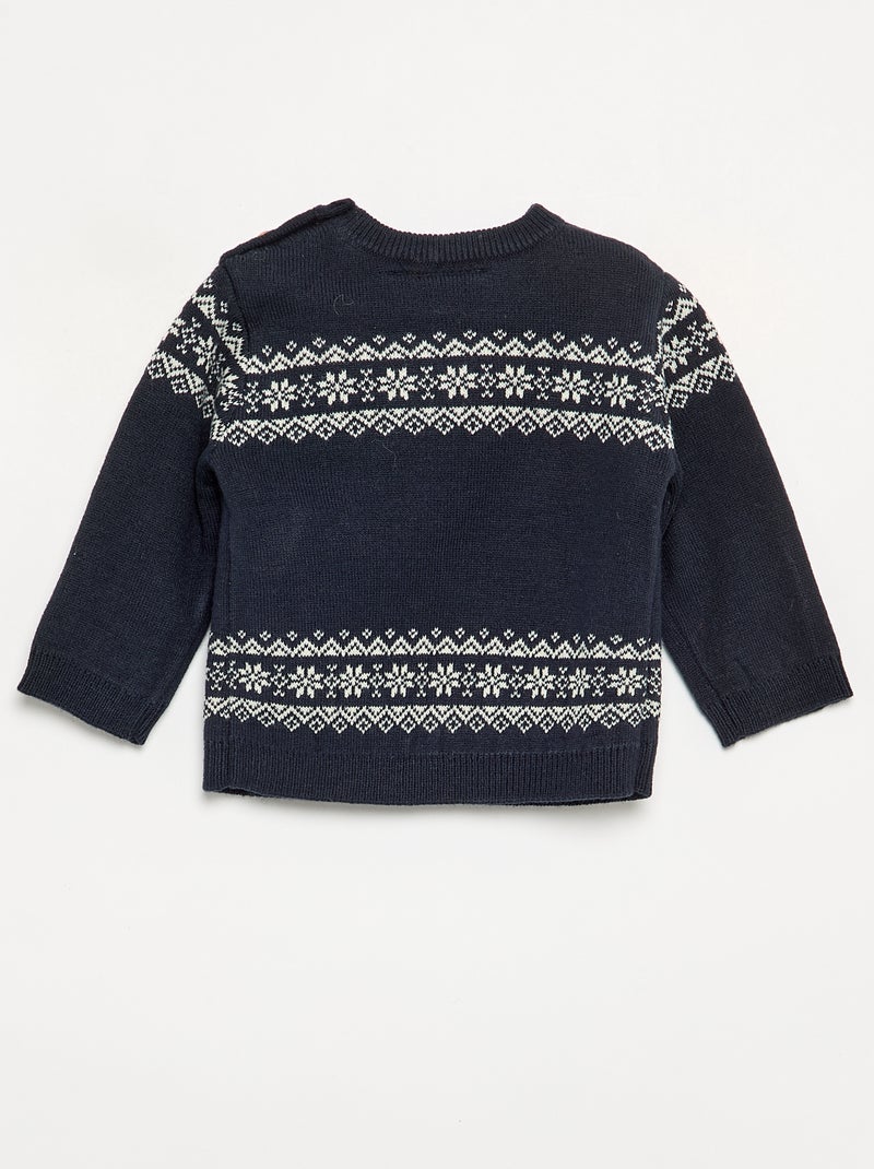 Jersey jacquard 'Disney' 'Stitch' Azul - Kiabi