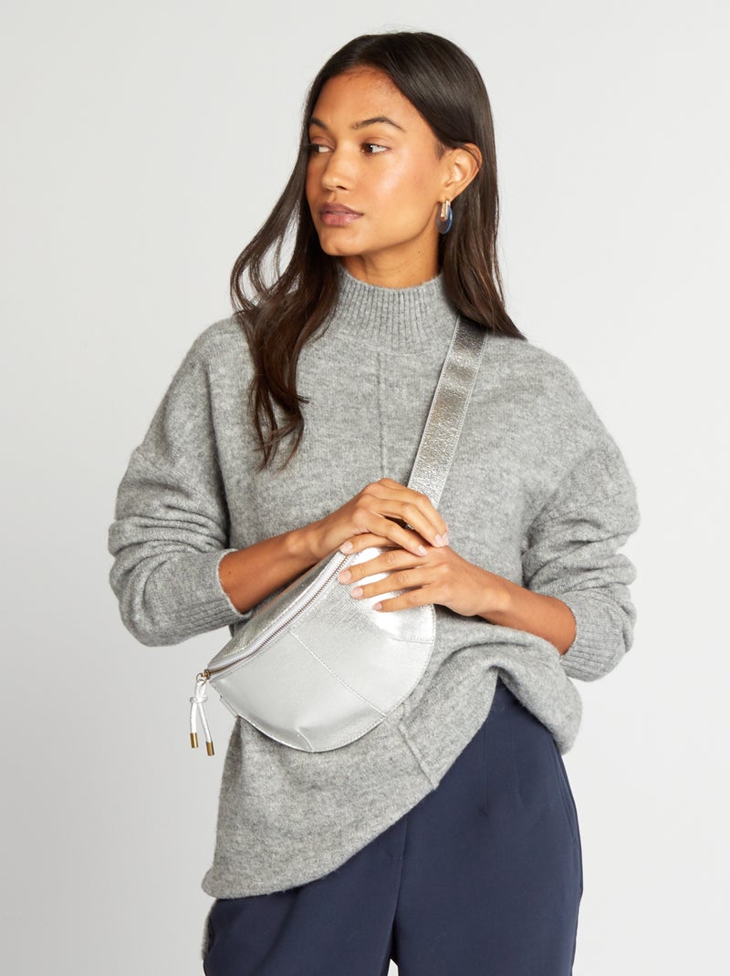 Jersey largo de cuello alto GRIS - Kiabi