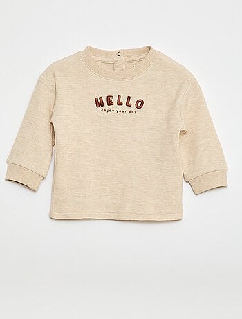 Jersey ligero de algodón elástico con estampado