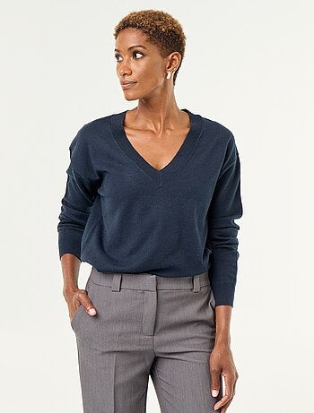 Jersey ligero de cuello en V