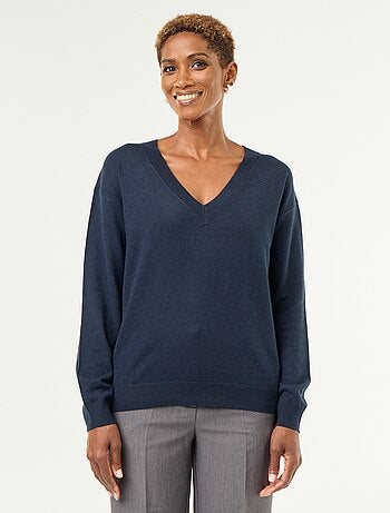Jersey ligero de cuello en V