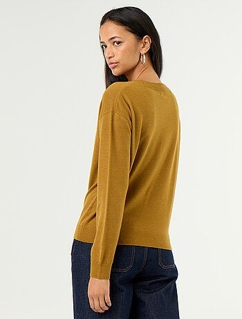 Jersey ligero de cuello en V