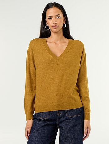 Jersey ligero de cuello en V