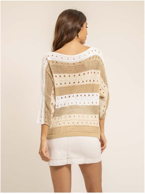 Jersey ligero de punto calado KARLA - Kiabi