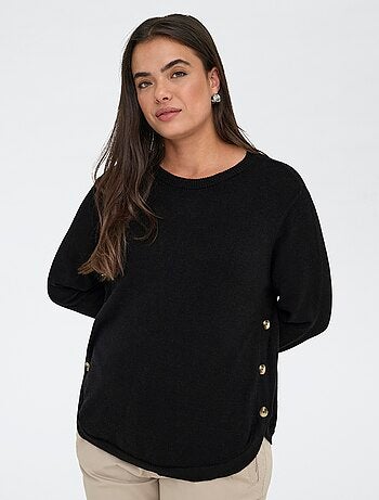 Jersey liso abotonado