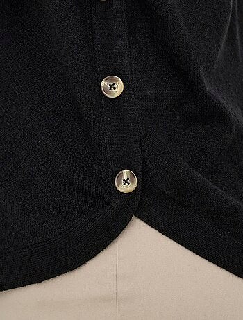 Jersey liso abotonado