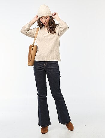 Jersey cuello en V liso