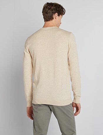 Jersey liso con cuello redondo +1,90 m