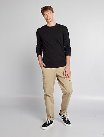 Jersey liso con cuello redondo +1,90 m