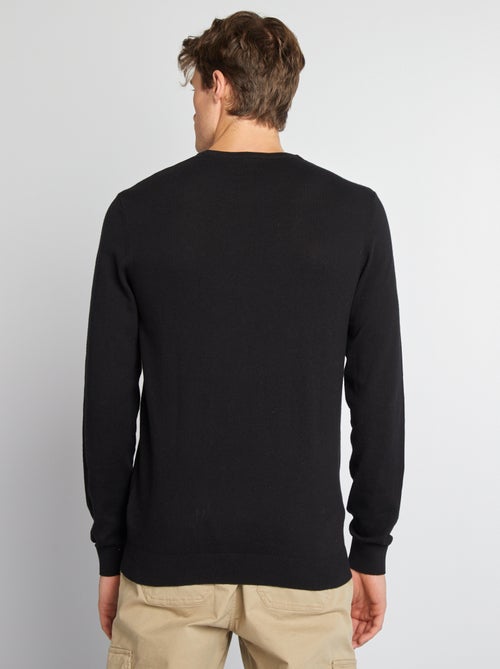 Jersey liso con cuello redondo +1,90 m - Kiabi