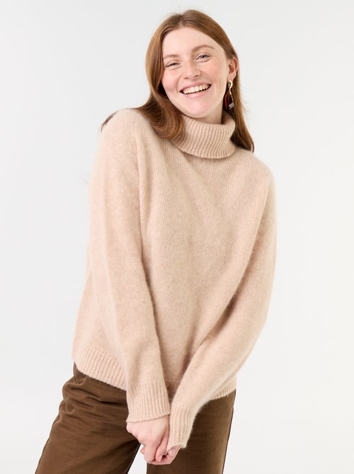Jersey liso de cuello alto - Kiabi Jersey liso de cuello alto - Kiabi