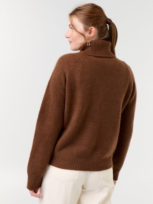 Jersey liso de cuello alto - Kiabi