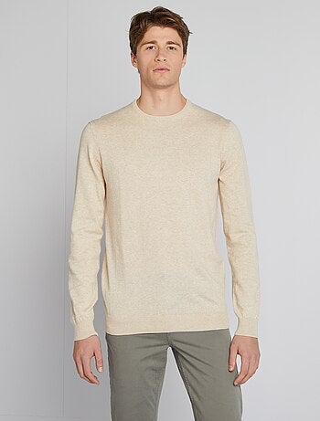 Jersey liso con cuello redondo +1,90 m