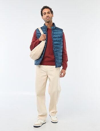 Jersey liso de cuello redondo