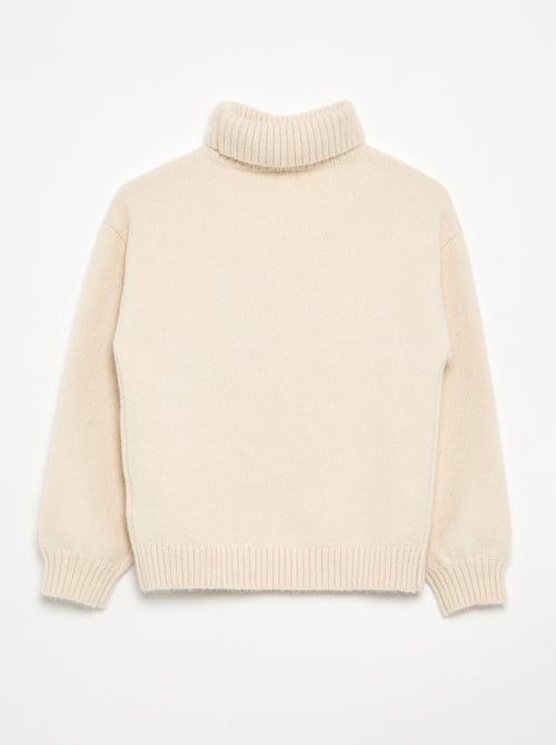 Jersey liso de cuello vuelto - Kiabi Jersey liso de cuello vuelto - Kiabi