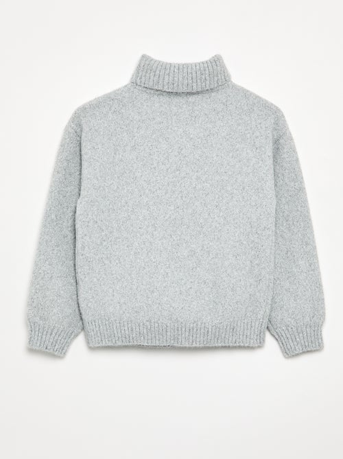 Jersey liso de cuello vuelto - Kiabi Jersey liso de cuello vuelto - Kiabi