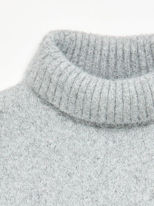 Jersey liso de cuello vuelto - Kiabi Jersey liso de cuello vuelto - Kiabi