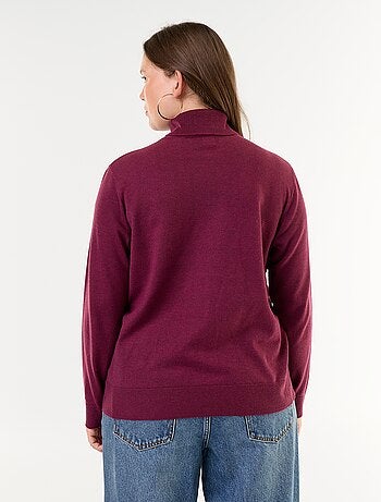 Jersey liso de cuello vuelto
