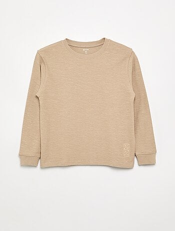 Jersey liso de manga larga