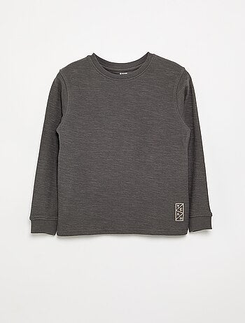 Jersey liso de manga larga