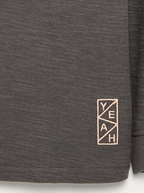 Jersey liso de manga larga - Kiabi