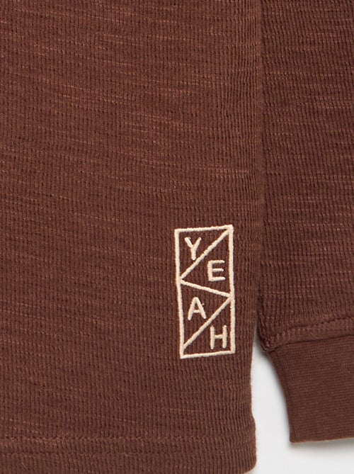 Jersey liso de manga larga - Kiabi