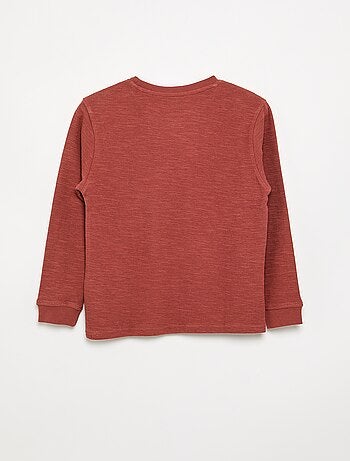 Jersey liso de manga larga