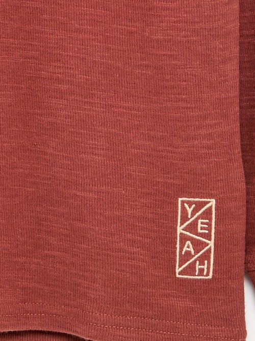 Jersey liso de manga larga - Kiabi