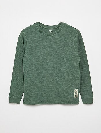 Jersey liso de manga larga