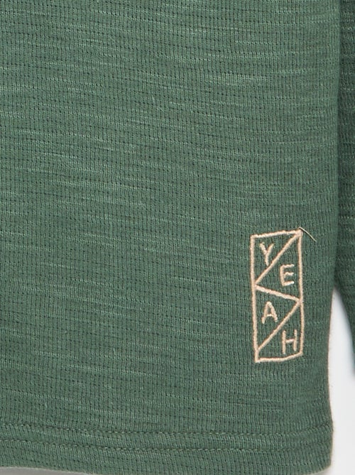 Jersey liso de manga larga - Kiabi