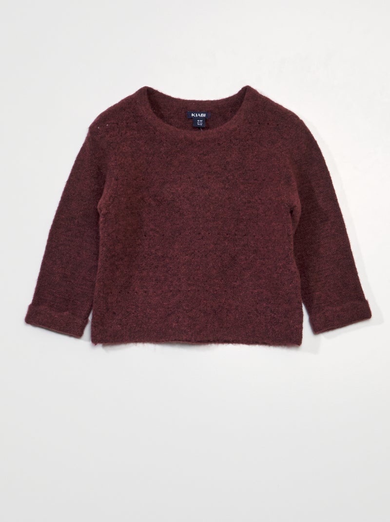 Jersey liso de punto calado GRANTE - Kiabi