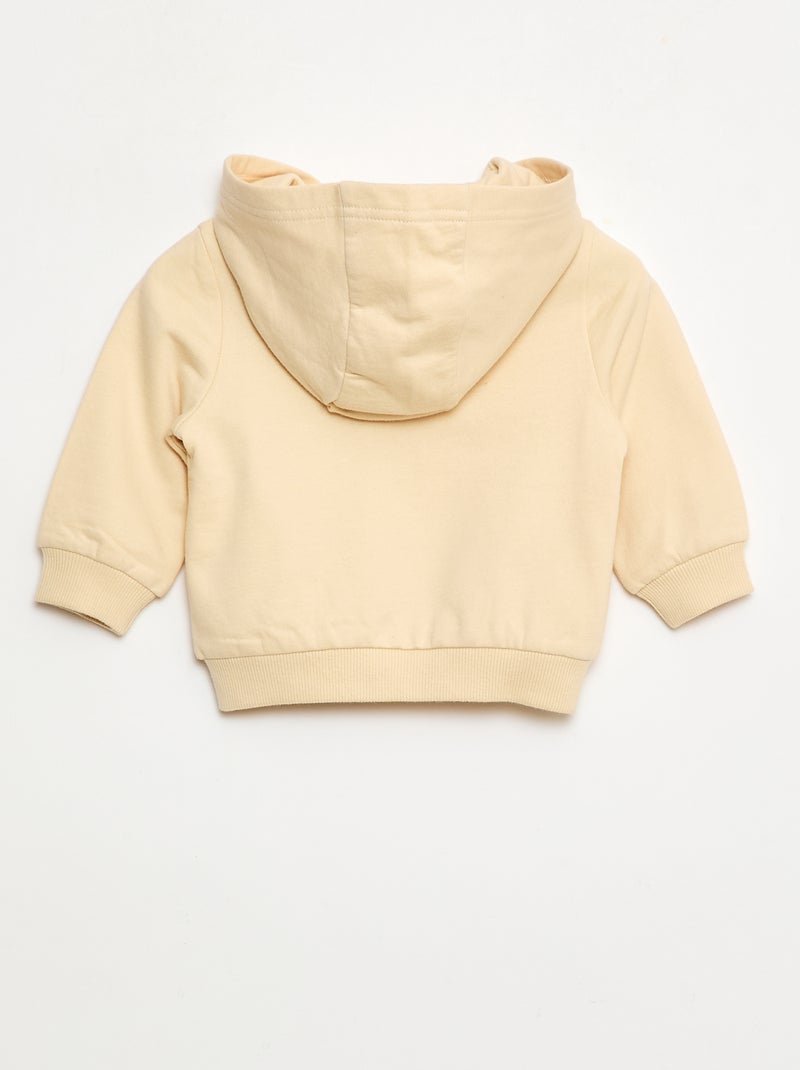 Jersey liso 'Monsieur Madame' de algodón Beige - Kiabi
