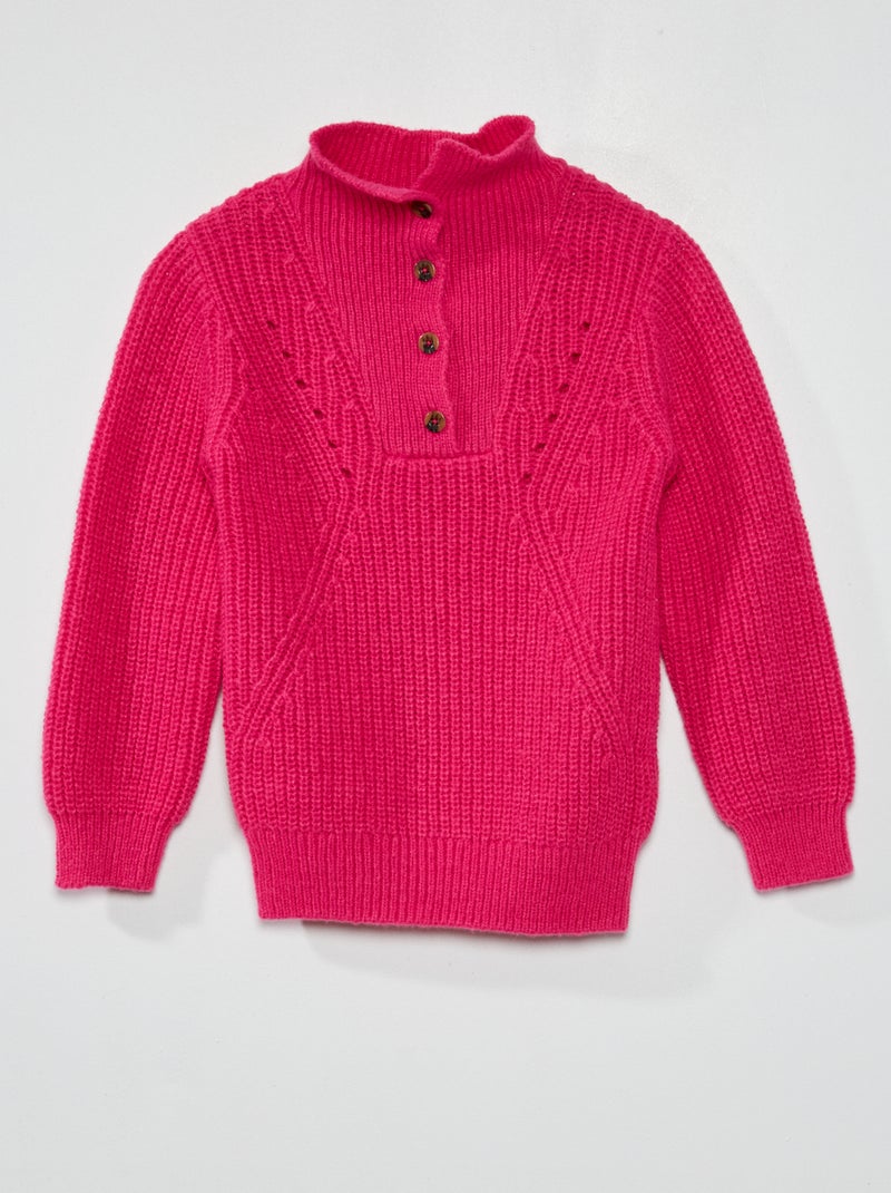 Jersey liso rosa casis - Kiabi