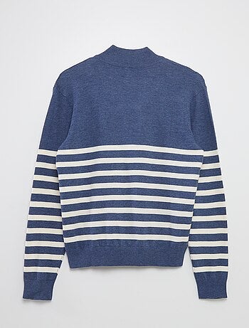 Jersey marinero con cremallera en el cuello - Fácil de Poner