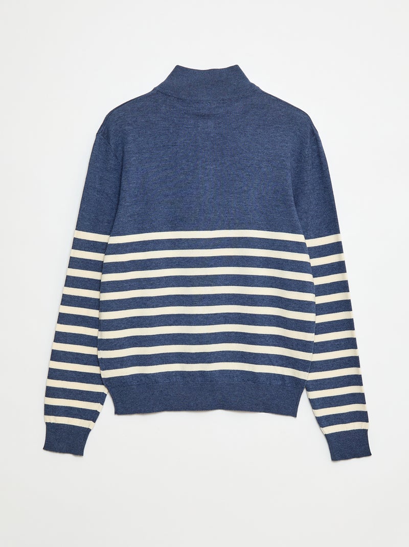 Jersey marinero de cuello camionero - colección fácil de poner AZUL - Kiabi