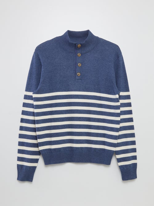 Jersey marinero de cuello camionero - colección fácil de poner - Kiabi